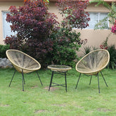 Inoodoor/Outdoor Conversation Set, 2 Chairs with 1 Table